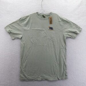 Ouray Shirt Mens Large Jackson Hole Wyoming Sage Green Bear Graphic Cotton New